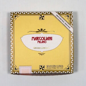 Marcoliani Milano Edicion Limitada Dress Socks Navy Polka Dot New in Box